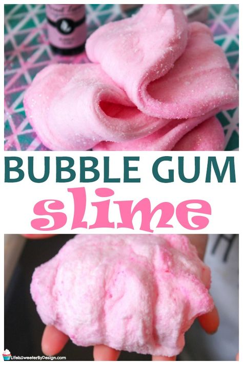 Bubble Gum Craft, Diy Bubble Gum, Bubble Gum Party, Slime Without Borax, Art Homeschool, Bubble Activities, Bubble Yum, Edible Slime, Theme Preschool