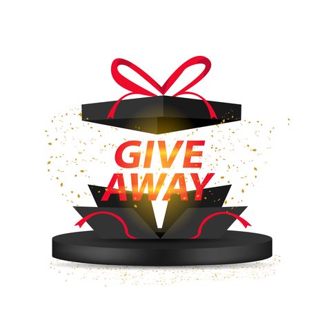 Download the ''Giveaway'' Gift Box with Text Banner on White Background 1237717 royalty-free Vector from Vecteezy for your project and explore over a million other vectors, icons and clipart graphics! Giveaway Graphic Image, Giveaway Graphic, Text Banner, Eyeglass Jewelry, Small Business Instagram, Gift Vector, Giveaway Gifts, Gift Cards & Certificates, Creative Advertising Design