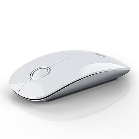 RAPIQUE Bluetooth Wireless Mouse - (BT5.1+USB) Slim Dual Mode Computer Mice with Quiet Click, Low Power, and 1600 DPI, Portable Cordless for MacBook, Laptop, iPad Pro/Air, Chromebook (White) Portable Computer, Pc Mouse, Computer Camera, Mouse Computer, Macbook Laptop, Bluetooth Earbuds, Wireless Mouse, Wearable Technology, Photo Accessories