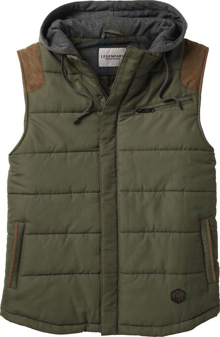 Men's Legendary Outdoors Scrambler Puffer Vest Flannel Vest, Puff Vest, Hooded Flannel, Tactical Clothing, Country Shirts, Warming Up, Mens Casual Dress, Outdoor Men, Fleece Vest