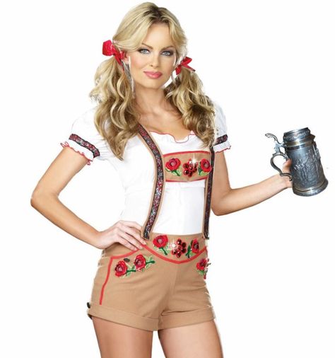 German Beer Server Octoberfest Girls, German Beer Girl, Lederhosen Women, German Traditional Dress, 3 People Costumes, Oktoberfest Woman, Beer Girl Costume, German Costume, Fancy Dress Halloween Costumes