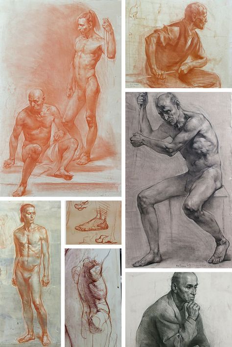 Iliya Mirochnik drawings. Featured artist @ Menorca Pulsar, Art Retreat Russian Figure Drawing, Russian Academic Figure Drawing, Iliya Mirochnik, Russian Academic Drawing, Human Figure Drawings, Academic Figure Drawing, Human Figure Artists, Art Retreat, Art Analysis