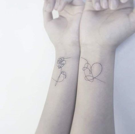 Matching Kpop Tattoos, Kpop Matching Tattoos, Bts Matching Tattoos, Bts Henna Designs, Bts Tatoos Idea, Bts Minimalist Tattoo, Bts Inspired Tattoos, Tattoo Bts, Maching Tattoos