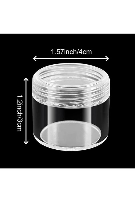 HOIGON 96 Pieces 20g 20ml Clear Plastic Sample Containers, Leak-Proof Round Plastic Cosmetic Containers with Lids, Clear Plastic Pot Jars for Creams, Lotions, Makeup, Colored Acrylics Cosmetic Containers, Plastic Jars, Plastic Pots, Plastic Containers, Leak Proof, Clear Plastic, Fashion Nails, Beauty And Personal Care, Lotion