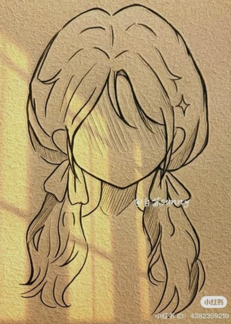 Anime Hairstyles Sketch, Anime Hairstyles Drawing, Obsession Drawing, Hairstyle Sketch, Outline Shapes, رسم كاريكاتير, Pencil Sketch Images, Cute Easy Doodles, Easy Love Drawings