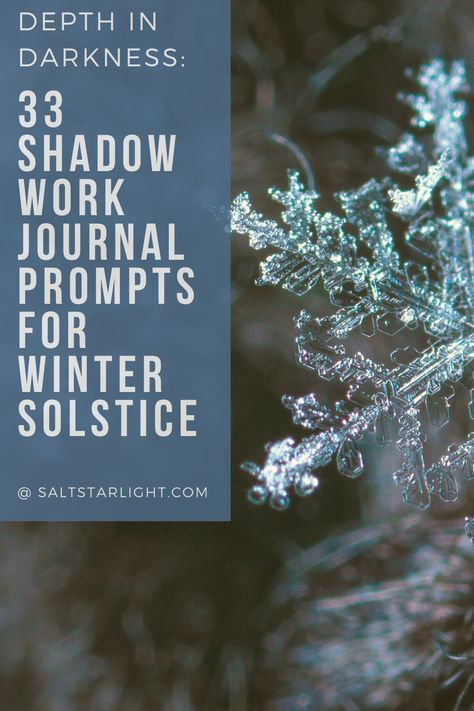 Winter Solstice Spiritual, New Year Shadow Work Prompts, Yule Shadow Work, Solstice Journal Prompts, Witch Winter Solstice, New Year Shadow Work, Winter Solstice Reflection, Wiccan Journal Prompts, Yule Journal Prompts