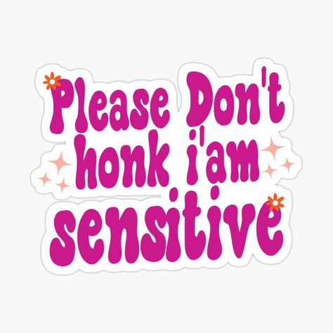 Gemma Core, Im Sensitive, Pink Retro Wallpaper, Funny Car Stickers, Funny Car Bumper Stickers, Cute Car Decals, Auto Sticker, I'm Sensitive, Funny Car Decals