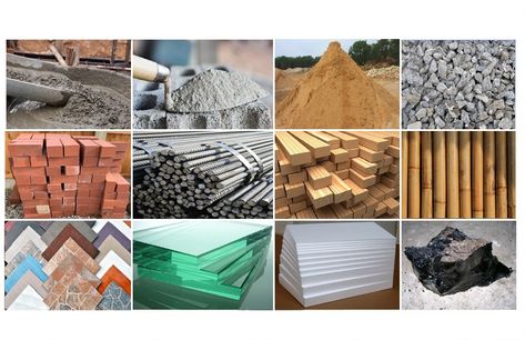 Types Of Building Materials Used In Construction Cheap Building Materials, Construction Website Templates, Recycled Building, Building Construction Materials, Materials Board Interior Design, School Buildings, Construction Images, Materials Board, Sales Resume