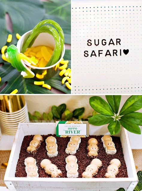 Candy Bar Bautizo, New Home Decor Ideas, Jungle Safari Birthday Party, Chic Home Decor Ideas, Safari Birthday Party Decorations, Jungle Theme Birthday Party, Jungle Thema, Jungle Safari Birthday, Wild Birthday Party