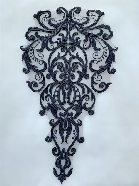 "IF you are a DIY lover or you are just finding a unique lace applique for your beautiful bridal dress, then this unique applique is really perfect for you. We highly recommend you this unique lace applique ! Size: Width: 9.2\" (23.5 cm) length: 16.7\" (42.5 cm) Usage Method: By sewing on About the shipping, We can offer standard shipping and express shipping. If you choose the standard shipping, the shipping time is about 10-15 days. Some country need more time. If you choose the express shippi Wedding Dress Veil, Lace Tattoo Design, Beautiful Bridal Dresses, Girls Dresses Diy, Muster Tattoos, Lace Tattoo, Wedding Dress With Veil, Bridal Wedding Dress, Crafts Easy