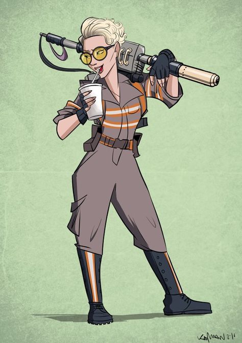 Kajetan Wykurz: Ghostbusters for Sketch Dailies Holtzman Ghostbusters, Ghostbusters Afterlife Fanart, Ghostbusters Illustration, Ghostbusters Janine, Ghostbusters Animated, Jillian Holtzmann, Ghostbusters 2016, Ghostbusters 2016 Poster, Draw Comics