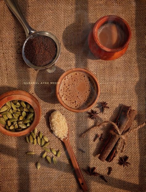 Indian Product Photography, Masala Tea Photography, Tea Lover Photography, Indian Chai Aesthetic, Watercolour Journal, Indian Cafe, Photography Tea, Chai Masala, Tea Photography