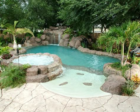 Ideas De Piscina, Waterfall Pool, Moderne Pools, Amazing Pools, Dream Backyard Pool, Swimming Pool Ideas, Waterfalls Backyard, Pool Waterfall, Lazy River