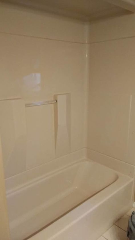 Tub Insert, Tub Surround Ideas, 90s Bathroom, Bathtub Makeover, Shower Makeover, Tub Remodel, Shower Inserts, Fiberglass Shower, Bathtub Decor