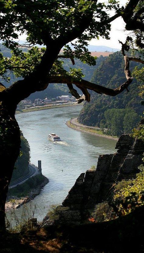 Loreley Rock, Middle Rhine Valley, Germany Rhine Valley, Rhine River Cruise, Rhine River, Down The River, Germany Travel, Places Around The World, Wonderful Places, The River, Wonders Of The World