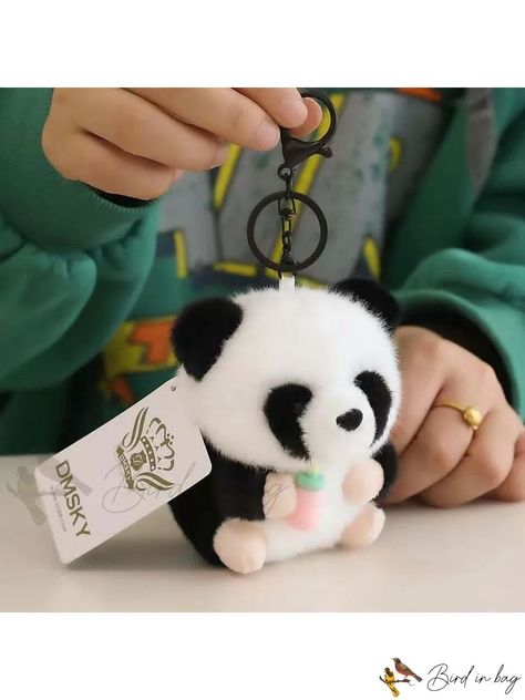 Bird in Bag - Lovely Panda Keychain Milk Bottle Pendant Accessory for Bags, Backpacks, and Gifts (Random Keychain Milk Bottle, No Panda Backpack, Panda Keychain, Cute Ipod Cases, Bottle Pendant, Animal Bag, Latest Bags, Toy Bags, Cute Keychain, Milk Bottle