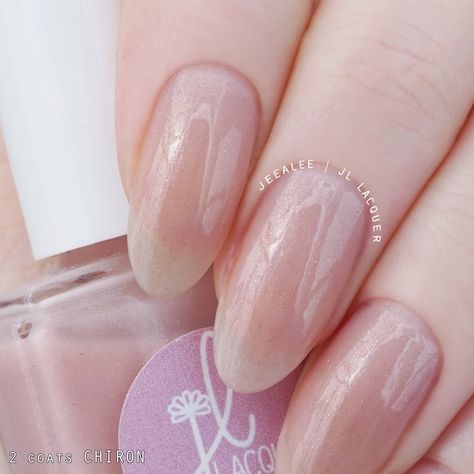 JLLacquer - Etsy Naked Nails, Peach Nail Polish, Sheer Nail Polish, Jelly Nail Polish, Sheer Nails, Jelly Nail, Shimmer Nail Polish, Peach Nails, Cream Nails