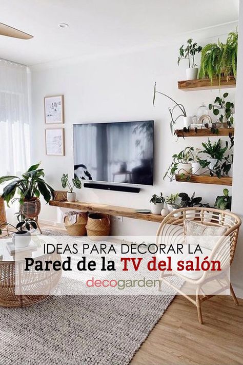 Living Room Ideas No Tv, Living Con Tv, Ideas De Living, Ideas Salon Comedor, Ideas De Salon, Decorate Tv Wall, Ideas Decoracion Salon, Surf House, Living Room Tv