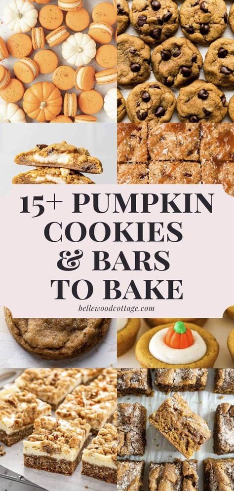 Pumpkin Apple Cookies, Pumpkin Spice Shortbread Cookies, Pumpkin Christmas Cookies, Pumpkin Shortbread Cookies, Pumpkin Recipes Cookies, Pumpkin Pie Cookie Recipe, Fall Themed Snacks, Pumpkin Cookie Bars, Trish Yearwood Recipes