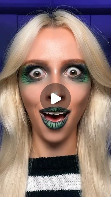 Beetlejuice Face Paint, Skeleton Lips Makeup, Easy Beetlejuice Makeup, Beetlejuice Makeup Glam, Halloween Makeup Beetlejuice, Beetle Juice Makeup, Scary Beetlejuice Makeup, Delores Beetlejuice Make Up, Beetlejuice Lip Trend