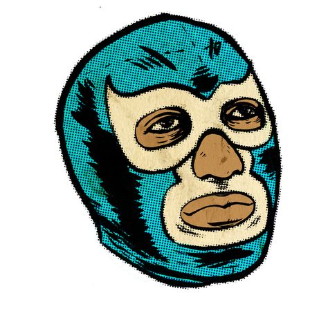 Weird Gadgets, Mexican Wrestler, Beautiful Decay, Blue Demon, Graphic Design Fonts, Lobby Cards, Mexican Style, Mexican Art, Illustration Inspiration