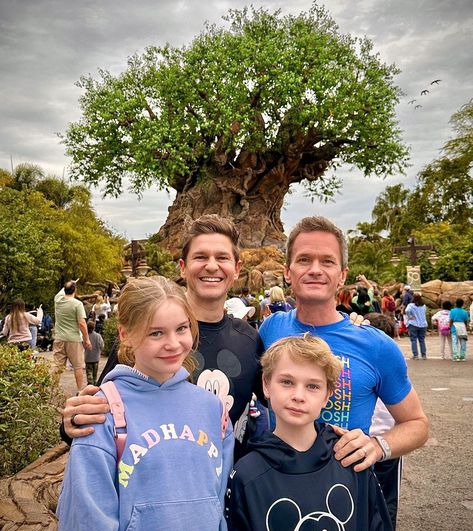 Neil Patrick Harris Celebrates Most Amazing Disney Adventure Last Week with Family and Friends Celebrities At Disney, Neil Patrick Harris Family, Barney Stinson, Neil Patrick, Trip To Disney World, Master Of Ceremonies, Neil Patrick Harris, Christmas Disney, Cinderella Castle