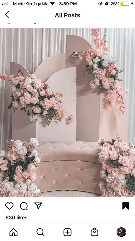 Pelamin Minimalist Simple, Pelamin Tunang Minimalist, Pelamin Minimalist Rumah, Dekor Engagement Simple, Engagement Dais, Pelamin Tunang Simple, Backdrop Engagement Simple, Hantaran Simple, Dekor Lamaran