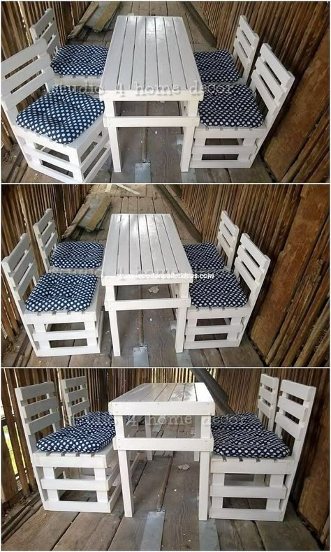 Pallet Dining Table, Dining Furniture Makeover, Pallet Patio Furniture, Furniture Dolly, Pallet Patio, Reclaimed Wood Furniture, Pallet Furniture Outdoor, Wood Pallet Projects, Outdoor Dining Furniture