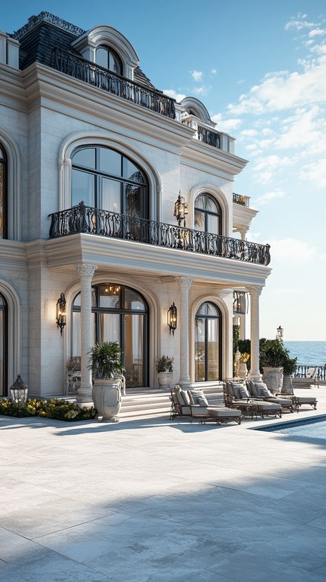 Oceanfront Mansion with a Spacious Terrace Oceanfront Mansion, Oasis Live, Interior Trend, By The Sea, Modern House Design, Mansion, Oasis, The Sea, Terrace