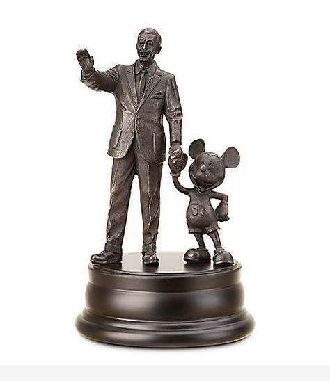 Mickey Mouse Statue, Walt Disney And Mickey Mouse, Walt Disney And Mickey, Walt Disney Mickey Mouse, Sleeping Beauty Castle, Disney Figurines, Disney Sketches, Disneyland Park, Disney Home