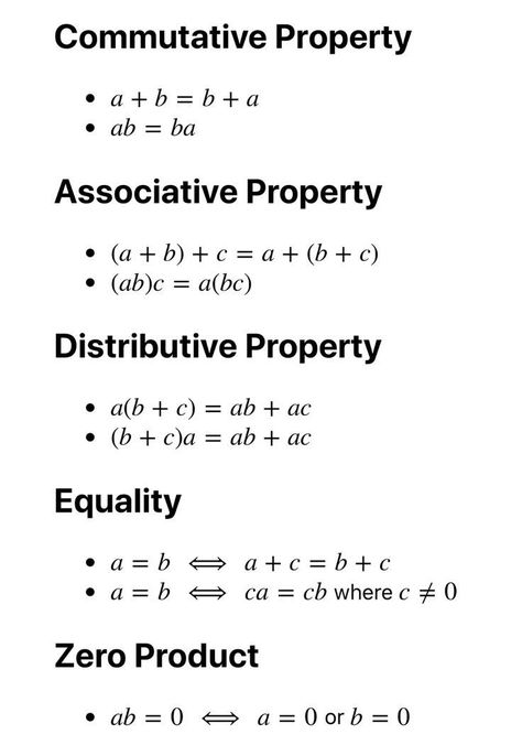 Genmath Notes, Pre Algebra Cheat Sheets, Teaching Basic Math Skills, Maths Formulas, Maths Notes, Algebra Formulas, College Math, Teaching Math Strategies, School Study Ideas