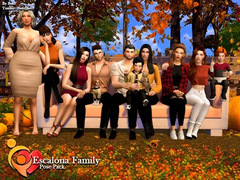 Beto_ae0's Escalona Family (Pose pack) Sims 4 Pregnancy Poses, Twins Poses, Poses Sims 4 Cc, Sims 4 Pregnancy, Family Of 3 Poses, Sims 4 Family Poses, Pregnancy Poses, Twins Posing, Sims Pets