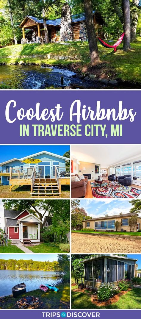 Coolest Airbnb, Airbnb Property, Cherry Festival, Traverse City Michigan, Airbnb Rentals, Rv Sites, Traverse City, Great Food, Rental Property