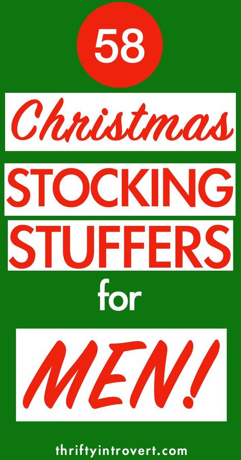 Need stocking stuffer ideas for your husband, boyfriend, dad, or grandpa? Look no further! Here are 58 excellent stocking stuffers for men that they'll LOVE. #christmasgiftideas #stockingstuffers #stockingstufferideas Cheap Stocking Stuffers For Men, Dad Stocking Stuffers, Sticking Stuffers, Budget Christmas Gifts, Cheap Stocking Stuffers, Budget Christmas, Stocking Stuffers For Adults, Stocking Ideas, Diy Stocking Stuffers