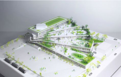 Big Architects, Bjarke Ingels Group, Hospital Architecture, Bjarke Ingels, Architectural Model, Architecture Concept Drawings, Green Architecture, Sustainable Architecture, Architecture Presentation