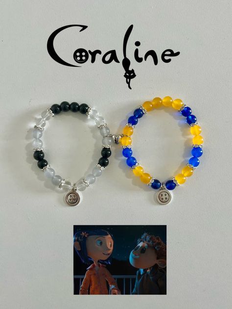 Matching Glass Bead Bracelets, Matching Bracelet Ideas, Glass Bead Bracelet Ideas, Coraline Wybie, Beaded Bracelet Diy, Girly Bracelets, Diy Kandi Bracelets, Matching Couple Bracelets, Pony Bead Bracelets