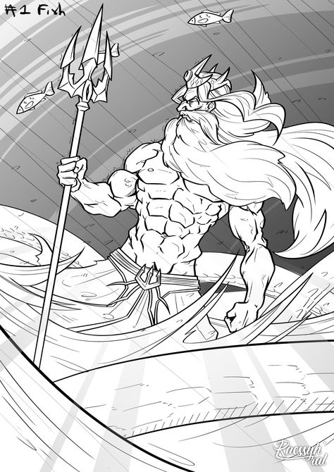 ArtStation - Poseidon Sketch Posiden Drawings, Poseidon Epic, Poseidon Sketch, Poseidon Icon, Poseidon Drawing, Roman Gods, Illustration Character Design, Cyberpunk, Musical