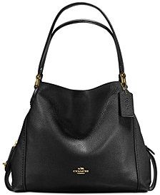 Coach Edie Shoulder Bag, Sarah Grace, Bags Inspiration, Purse Collection, Bag Obsession, Designer Purses, Polished Pebble, Shoe Last, Leather Coach