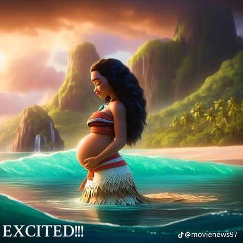 Disney Moana Art, Black Disney Princess, Disney Pop Art, Goth Disney, Moana 2, Disney Princess Moana, Disney Princess Babies, Couple Pregnancy Photoshoot, Disney Princess Artwork