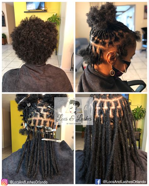 10 Inch Loc Extensions Styles, Install Loc Extensions, Small Loc Extensions Permanent, Locs Extensions Permanent, Permanent Loc Extensions Black Women, Loc Extensions Permanent Human Hair, Loc Extensions Permanent, Extensions On Short Hair, Loc Braids