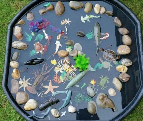 Outdoor Tuff Tray Ideas, Tuff Spot Ideas, Holiday Activity Ideas, Kids Messy Play, Eyfs Outdoor Area, Tuff Tray Ideas Toddlers, Messy Play Activities, Tuff Spot, Eyfs Activities