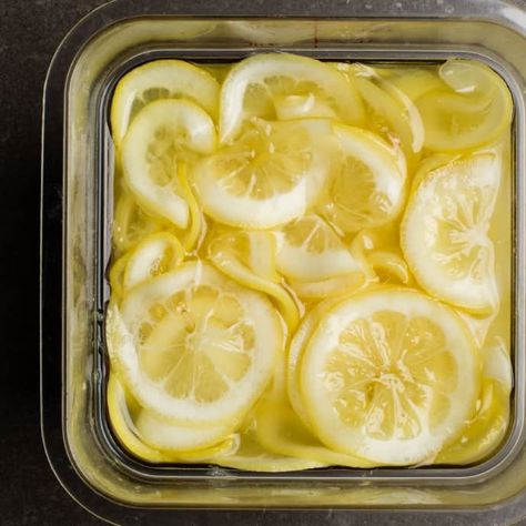 Quick Preserved Lemons - Cook's Illustrated | Cook's Illustrated Lemon Hacks, Fish Tagine, Lemon Sweets, Cooks Illustrated Recipes, Lime Pickles, Preserved Lemon, Specialty Food Store, America's Test Kitchen Recipes, Sandwich Fillings