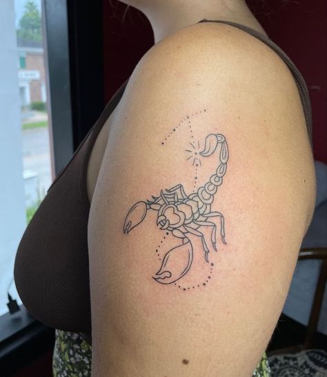 Rate This Tattoo ideas From ⭐1~10. SAVE & FOLLOW i will update everyweek. Scorpion Scorpio Tattoo, Scorpion Shoulder Tattoo, Scorpio Heart Tattoo, Tattoo Ideas Female Meaningful Symbols Scorpio, Scorpion Tattoo Feminine Scorpio, Scorpion Heart Tattoo, Heart Scorpion Tattoo, Y2k Tats, Scorpion Tattoo Feminine