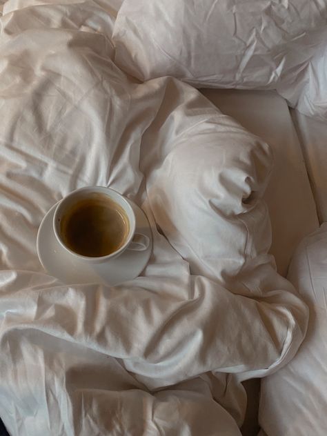 #coffee in bed Coffee On Bed Aesthetic, Coffee Bed Aesthetic, Coffee In Bed Aesthetic, Bed Photoshoot Aesthetic, Form Aesthetic, Charlotte Core, Coffee Photoshoot, Bathroom Moodboard, Sunday Morning Coffee