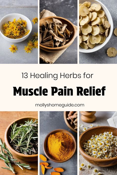 Explore the healing power of herbs and essential oils with homemade remedies like herbal pain relief salves and muscle rubs. Discover natural alternatives for alleviating sore muscles and muscle pain using soothing ingredients like dandelion balm, ginger salve, and other pain relieving herbs. Whether you prefer DIY solutions or ready-made creams, incorporating these effective remedies into your routine can provide comfort and relief. Embrace the benefits of nature's pharmacy for muscle relaxatio Body Care Recipes, Herbal Medicine Recipes, Herbal Remedies Recipes, Medicinal Herbs Garden, Medical Herbs, Restless Legs, Reducing Inflammation, Foot Pain Relief, Growing Pains