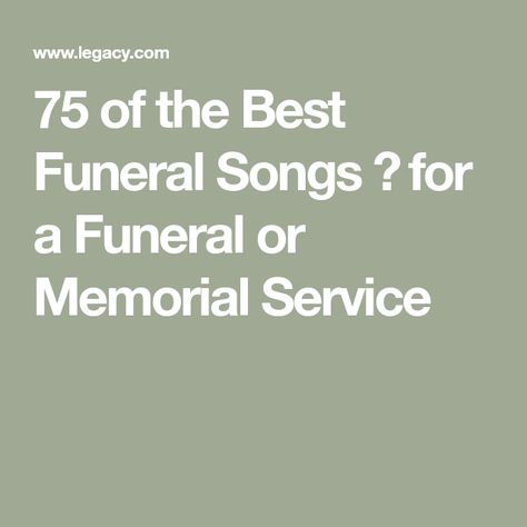 75 of the Best Funeral Songs 🎵 for a Funeral or Memorial Service Keith Urban Songs, Life Playlist, Amazing Grace Lyrics, Memorial Songs, Happier Lyrics, Here Lyrics, Estate Planning Checklist, Memorial Services, Memorial Ideas