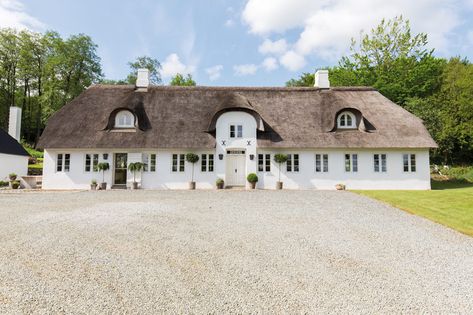 Tour a Historic Danish Farmhouse Owned by Dinesen Danish Farmhouse, Danish House, Thatched House, Historic Renovation, John Pawson, Thatched Roof, Design Studios, House Goals, Scandinavian Home