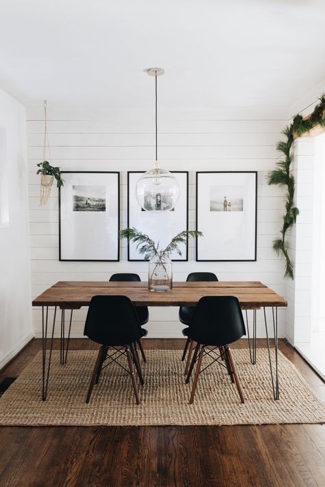 Black And White Dining Room, Simple Holiday Decor, White Dining Room, Dining Room Inspiration, Furniture Design Modern, Modern Dining Room, Dining Room Design, Modern Industrial, Room Table