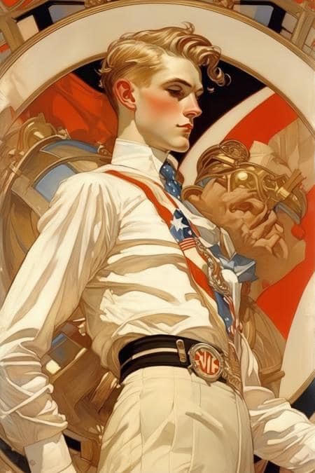 Bc Leyendecker, J C Leyendecker Illustration Art, J C Leyendecker, 1950s Art Style, Leyendecker Illustrations, Leyendecker Study, Leyendecker Art, Joseph Christian Leyendecker, Places And Spaces