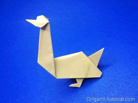 Origami Goose, Origami Japan, Origami Birds, Wild Goose, Origami Bird, Easy Origami, Origami Instructions, Origami Tutorial, Square Paper